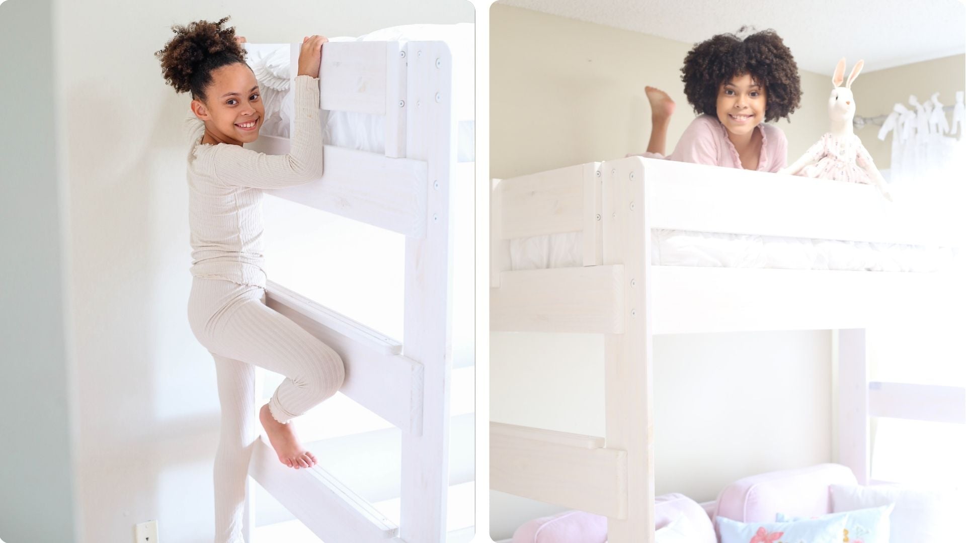 lofted kids bed for small spaces