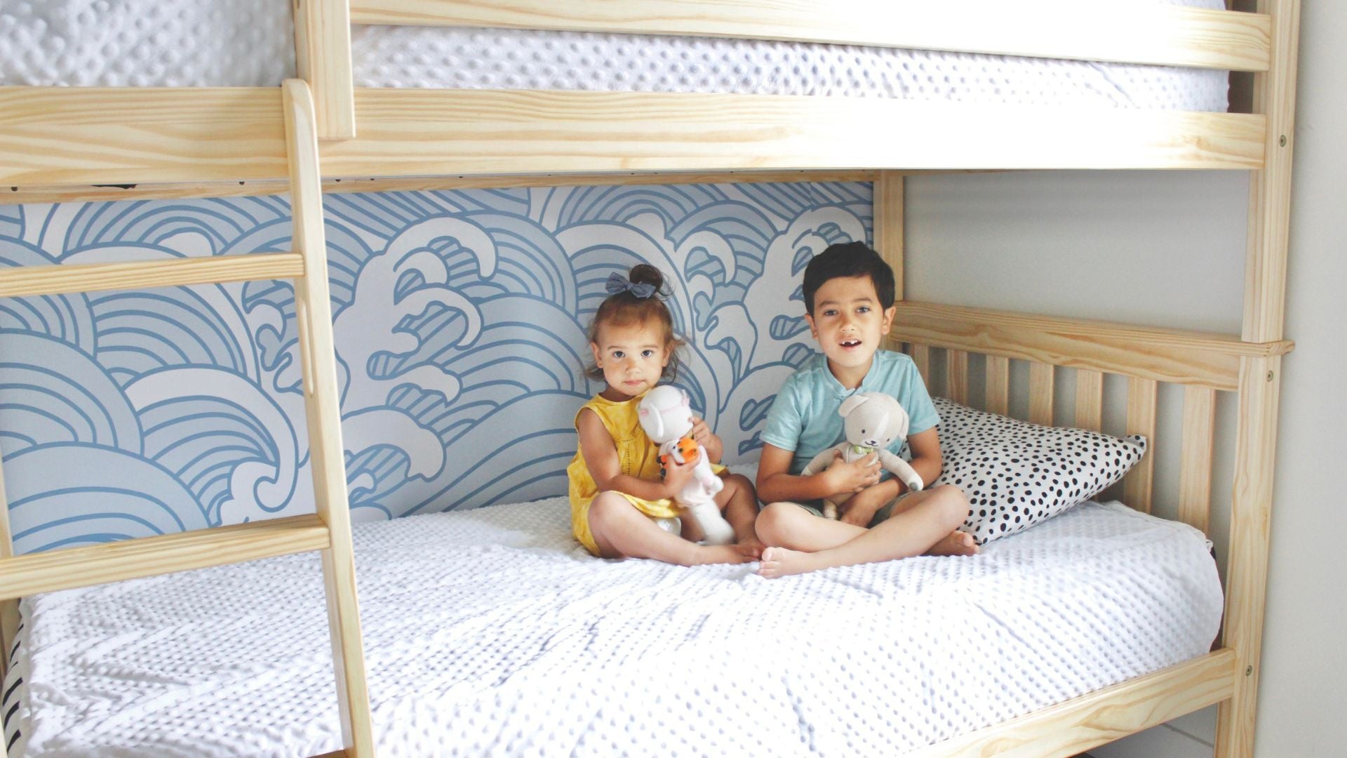 Twin over twin bunk bed for kids