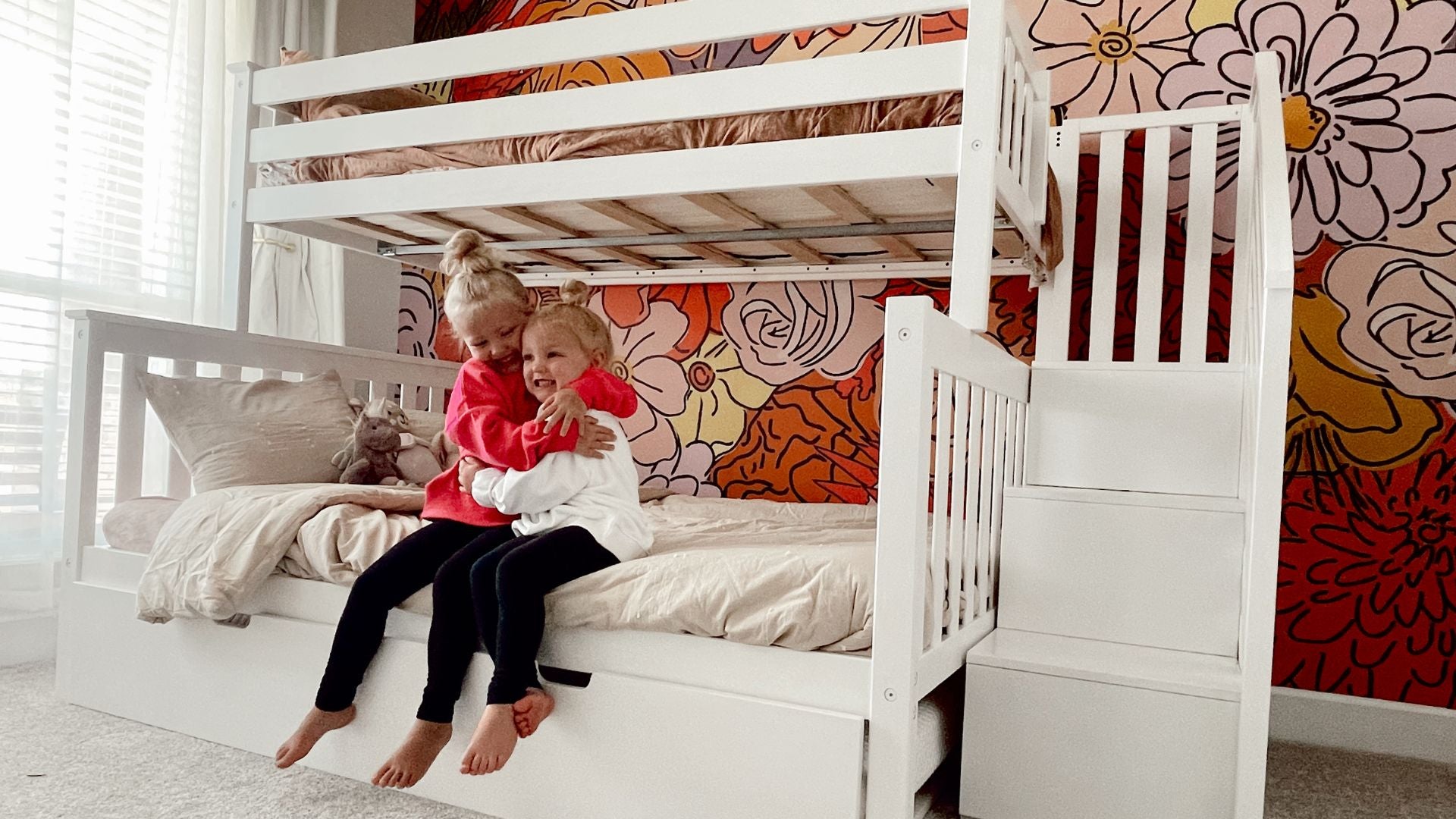 Twin over full bunk bed with trundle