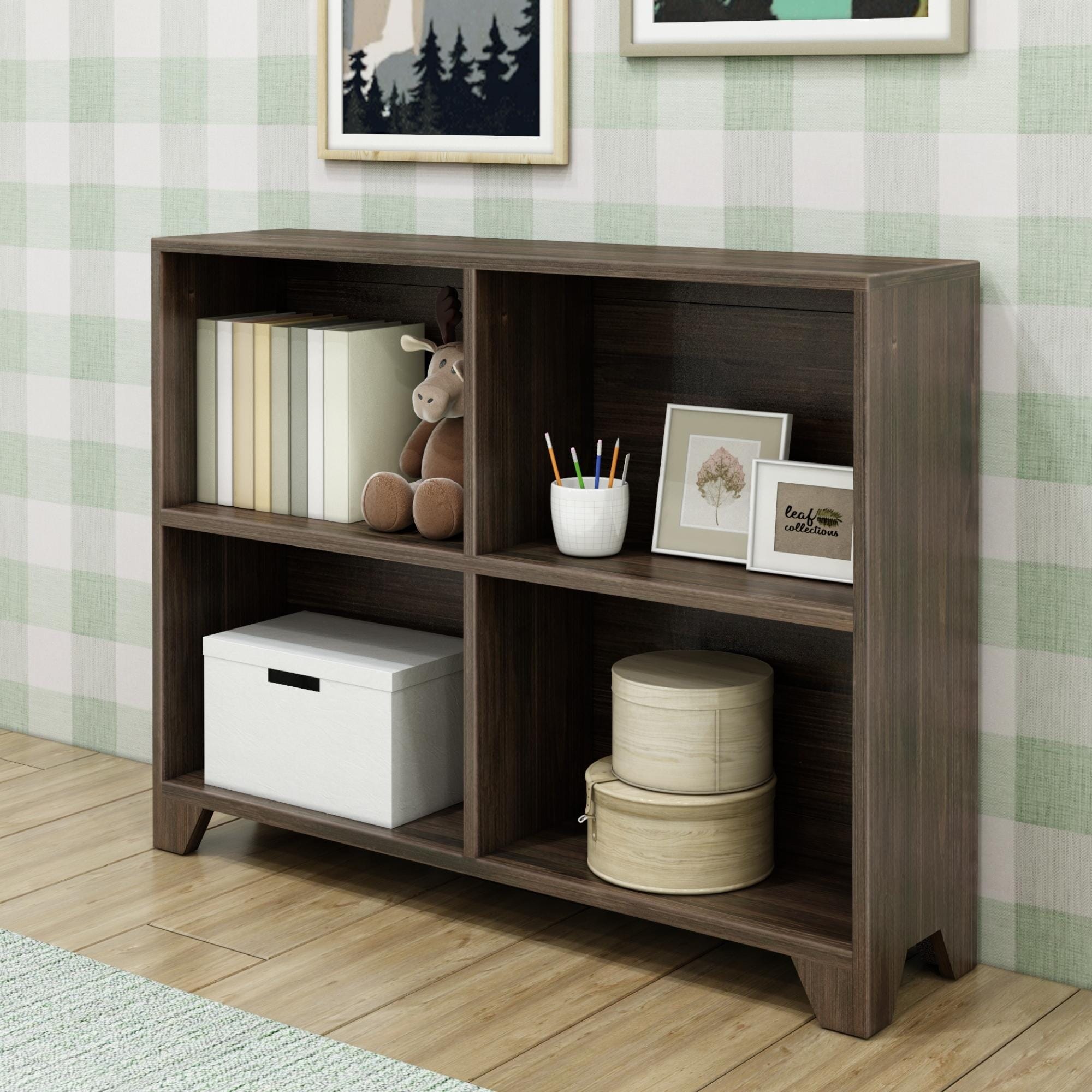 Image of Modern Farmhouse 4-Shelf Bookcase