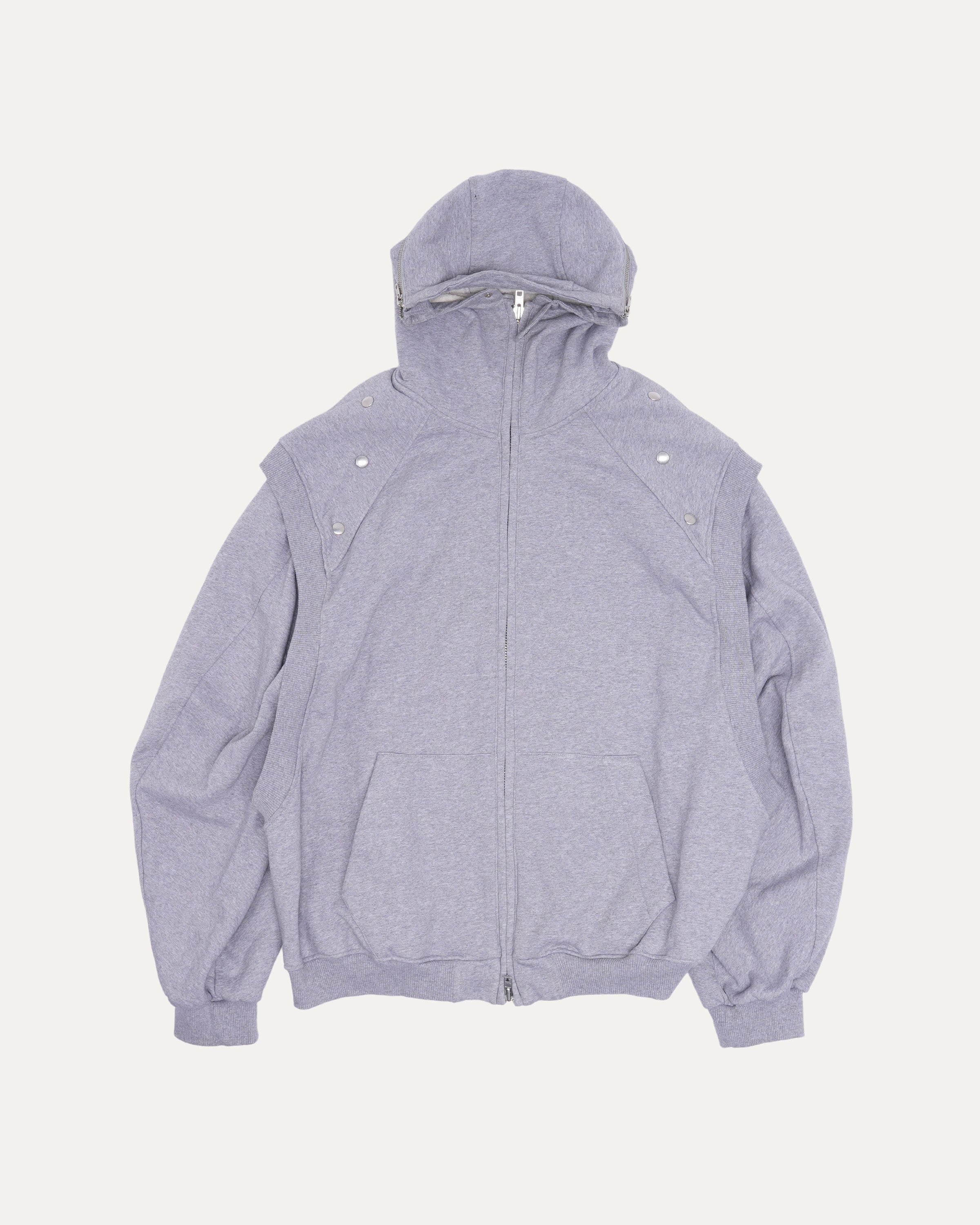 Image of Multi-Snap Zip-Up Hoodie