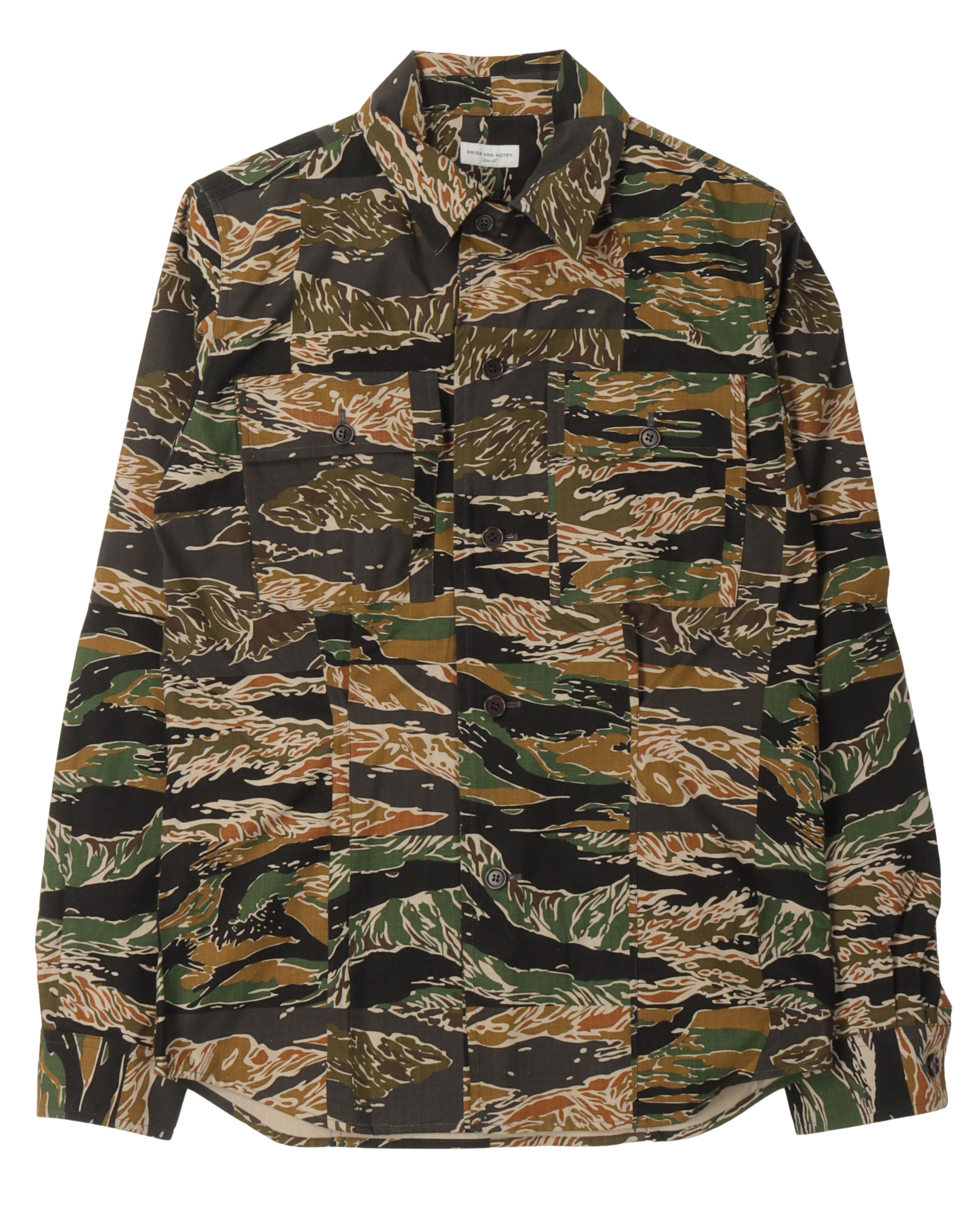 image of SS20 Patchwork Camo Shirt