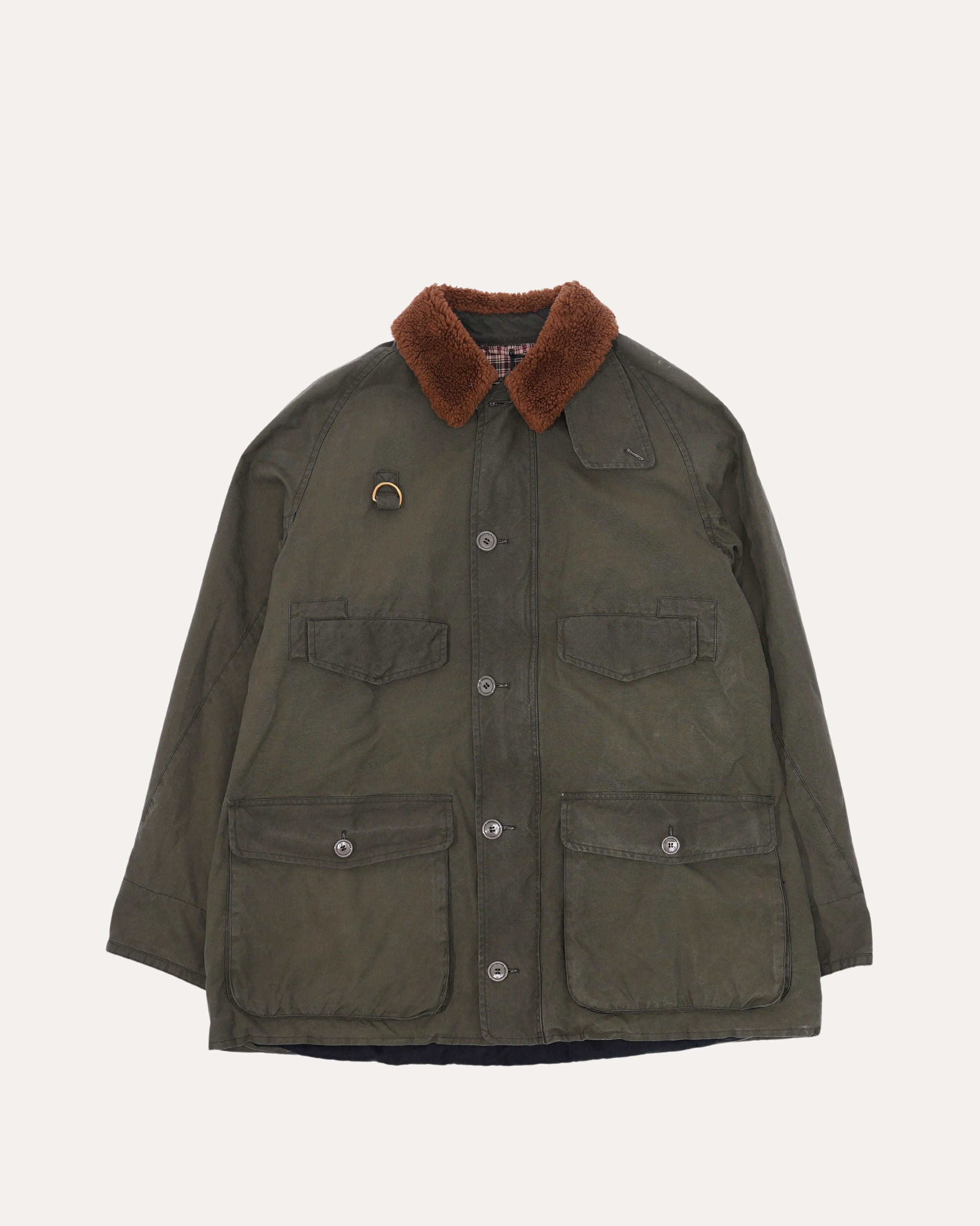 image of Shearling Collar Military Jacket