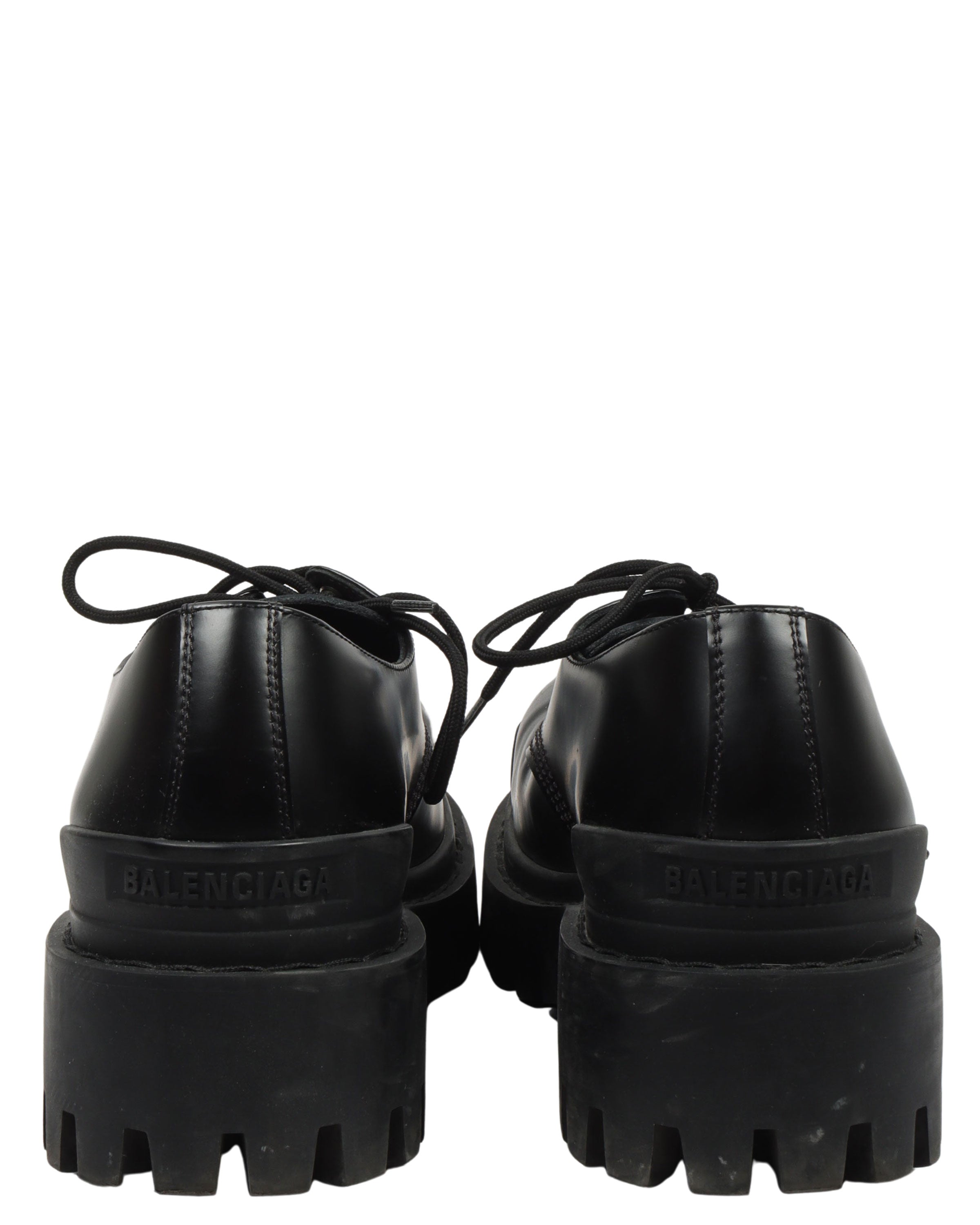 Mens Steroid Derby in Black  Balenciaga US