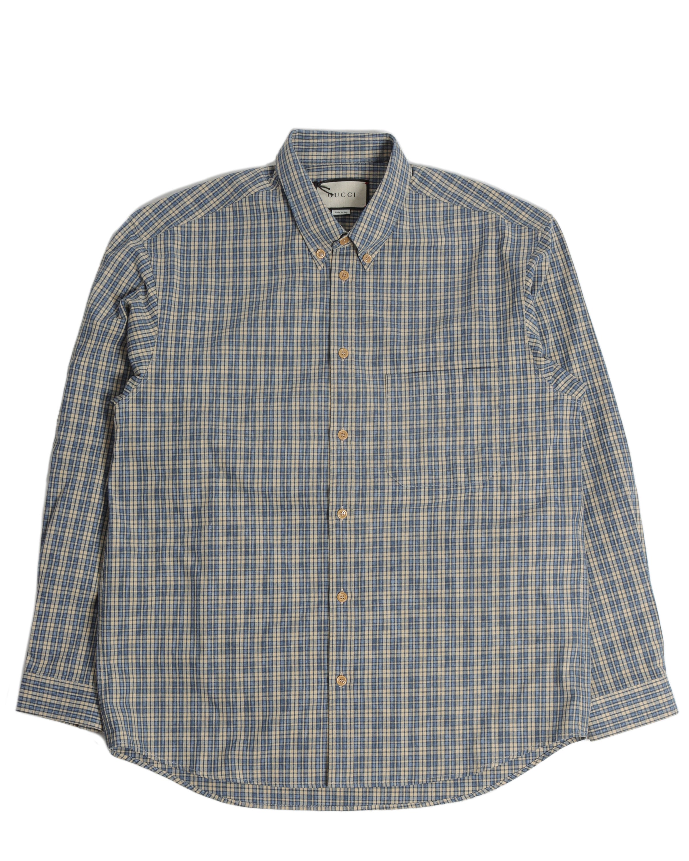 Gucci Flannel Button Up Shirt