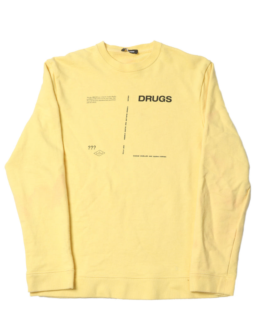 2022年5月新作下旬 極美品 ラフシモンズ Raf Simons DRUGS イエロー