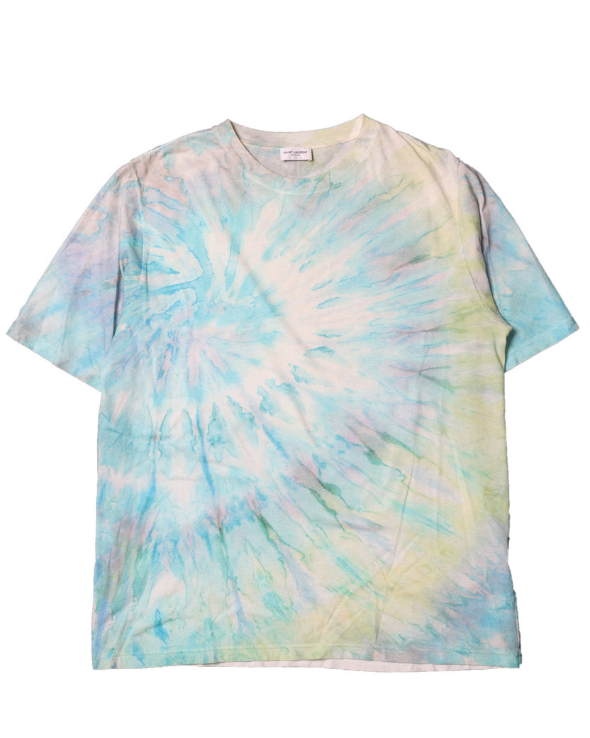 saint laurent tie dye t shirt