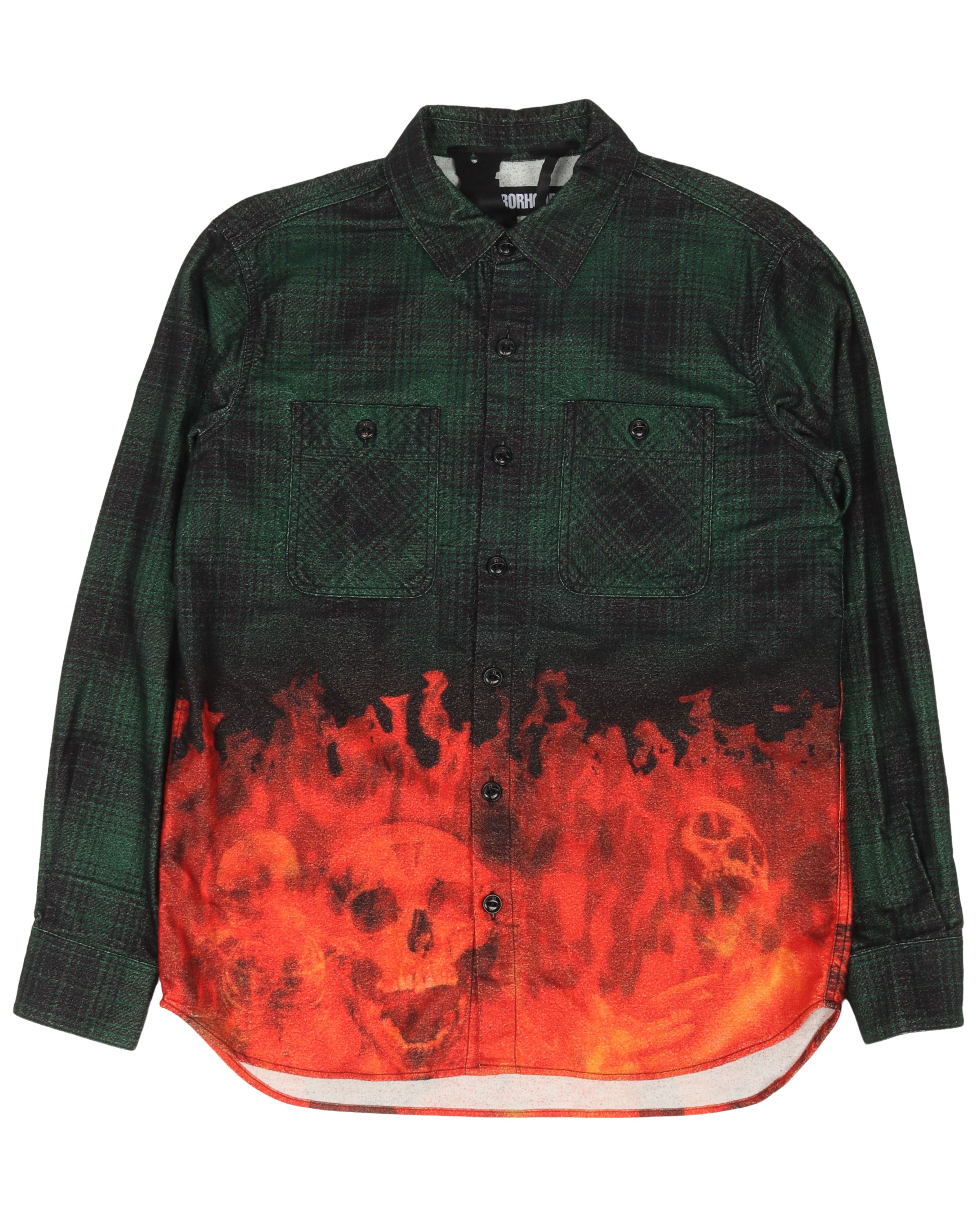 Image of Neighborhood Flames Flannel Shirt