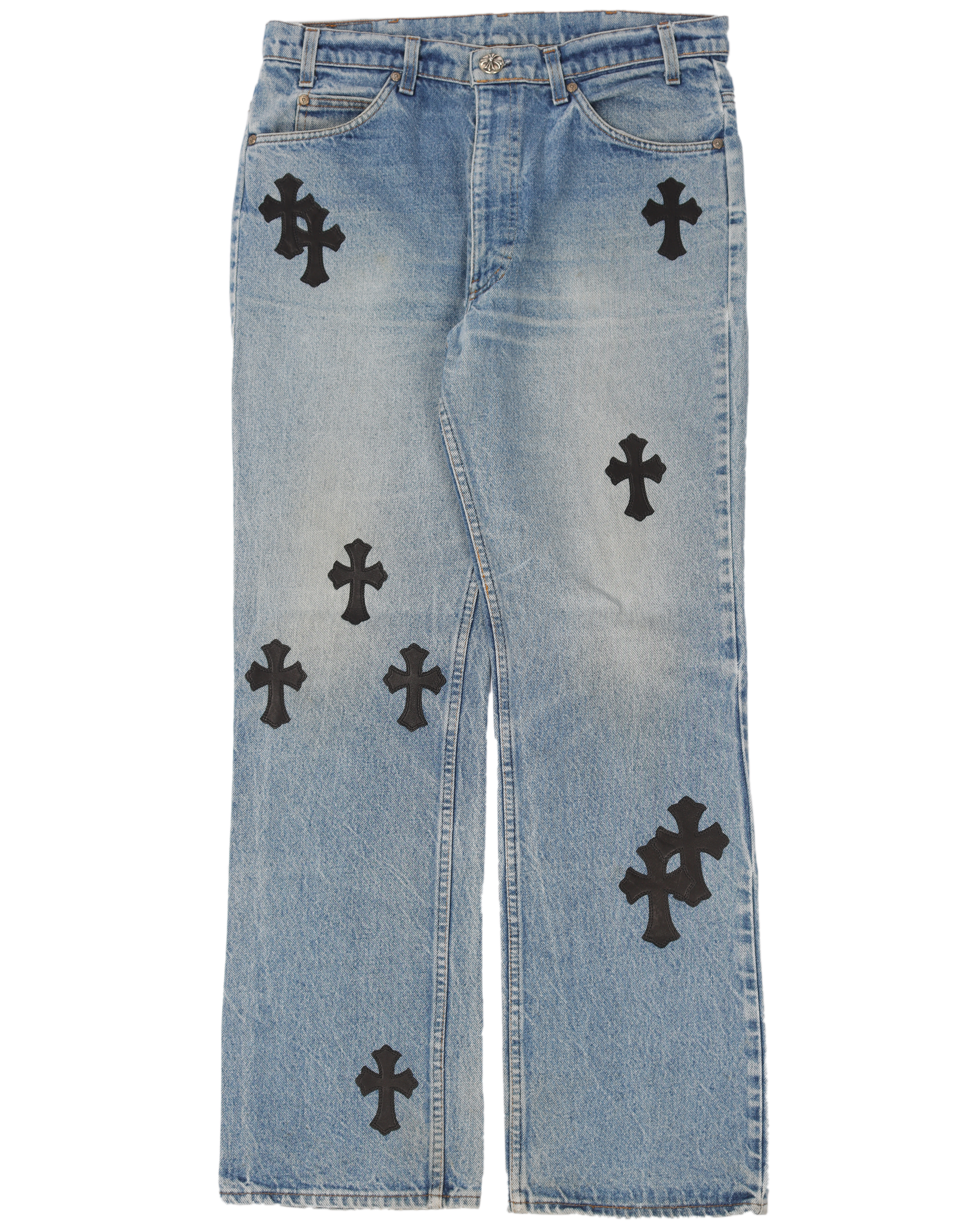 Chrome Hearts Levi's Bootcut Flared Crosspatch Denim