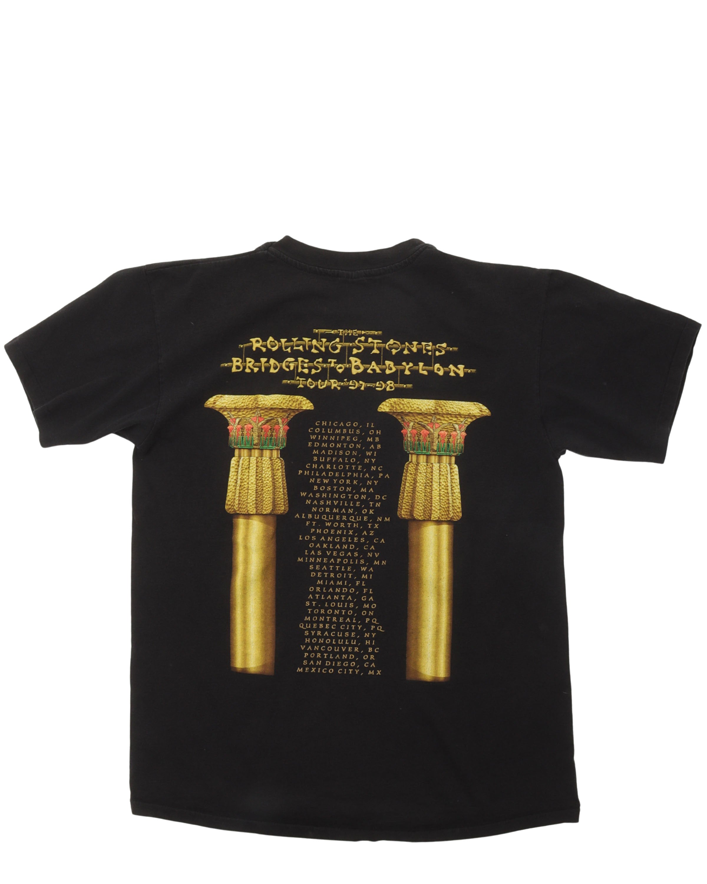 Image of Rolling Stones Bridges To Babylon Tour T-Shirt