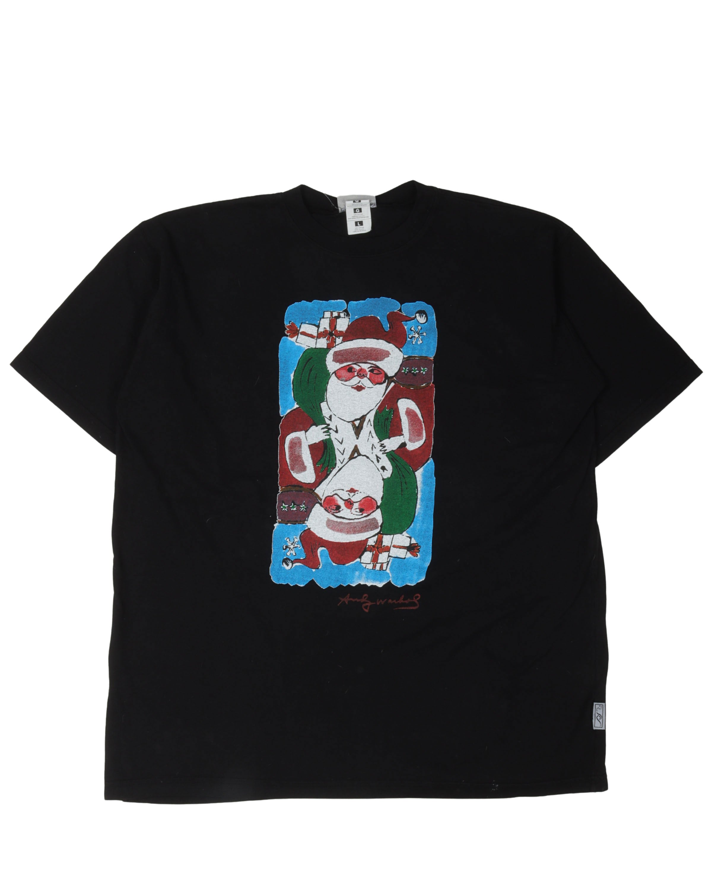 image of Andy Warhol Santa Clause T-Shirt