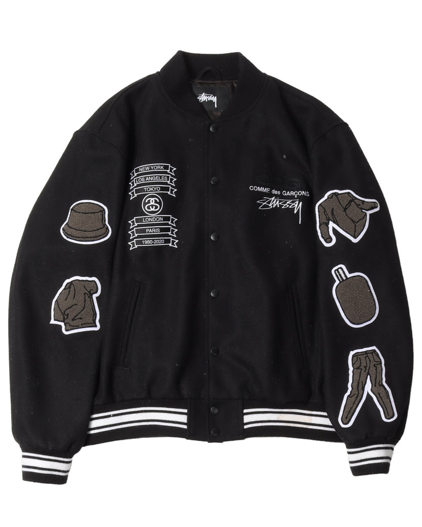 Stussy Comme Des Garcons Varsity Jacket