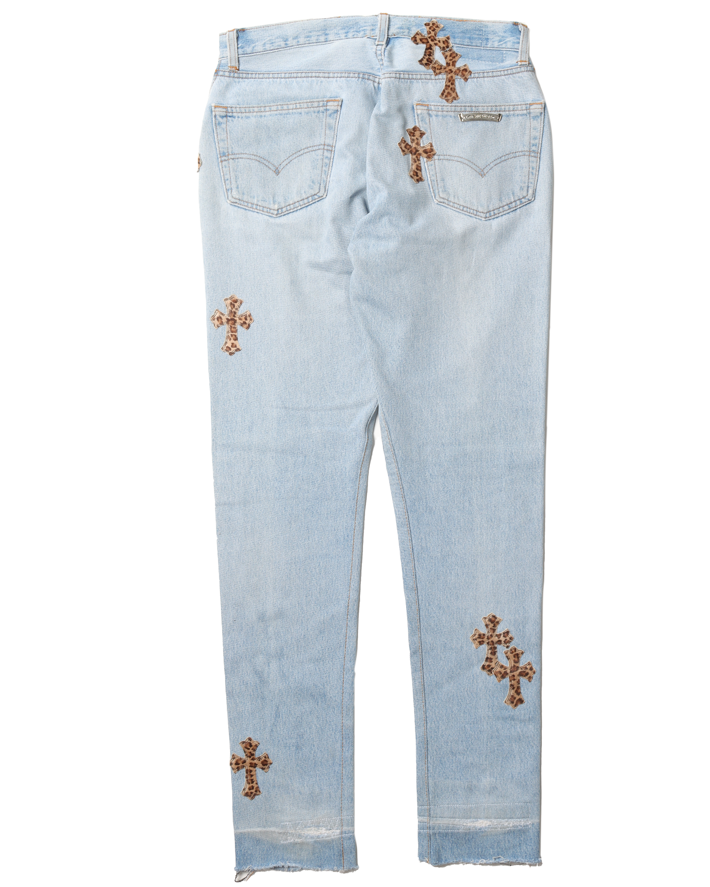 Chrome Hearts Levi's Leopard Cross Patch Denim