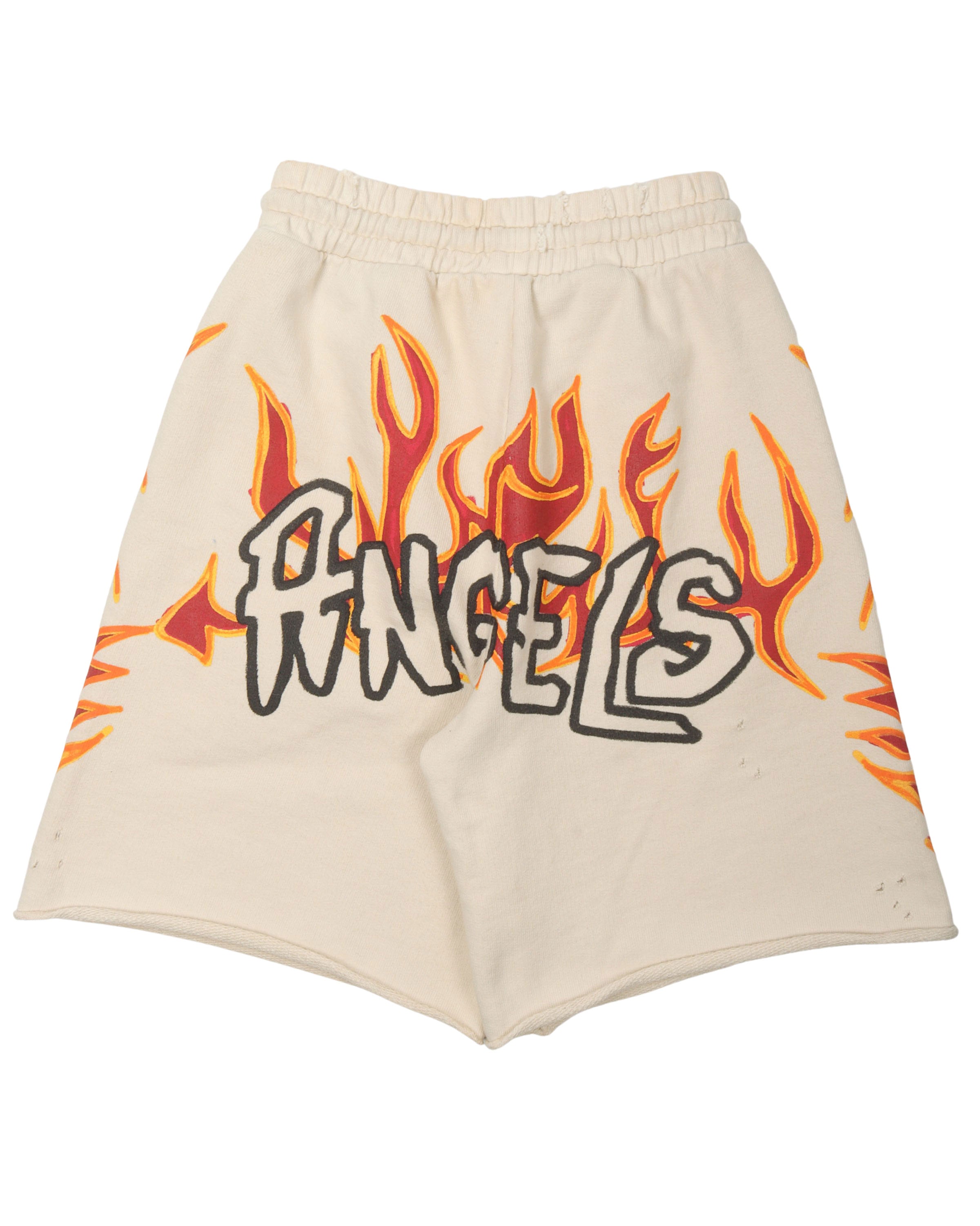 Palm Angels 】OVERDYED VICHY LOGO SHORTS gbparking.co.id