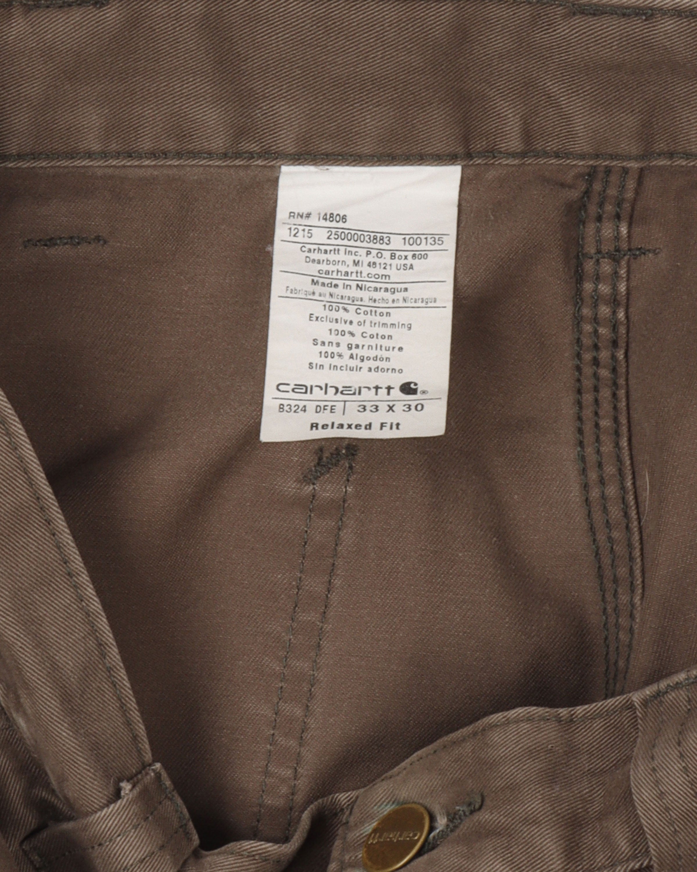 Vintage Brown Carhartt Carpenter Pants