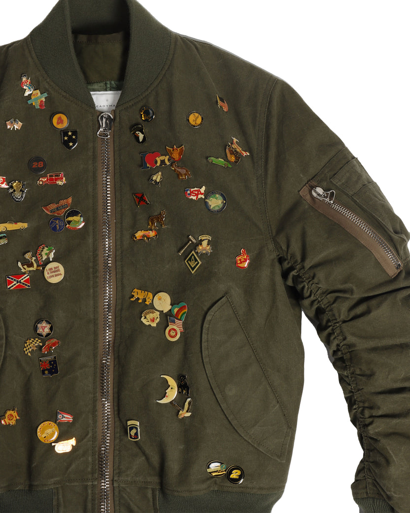 ReadyMade Pins Army Bomber Jacket