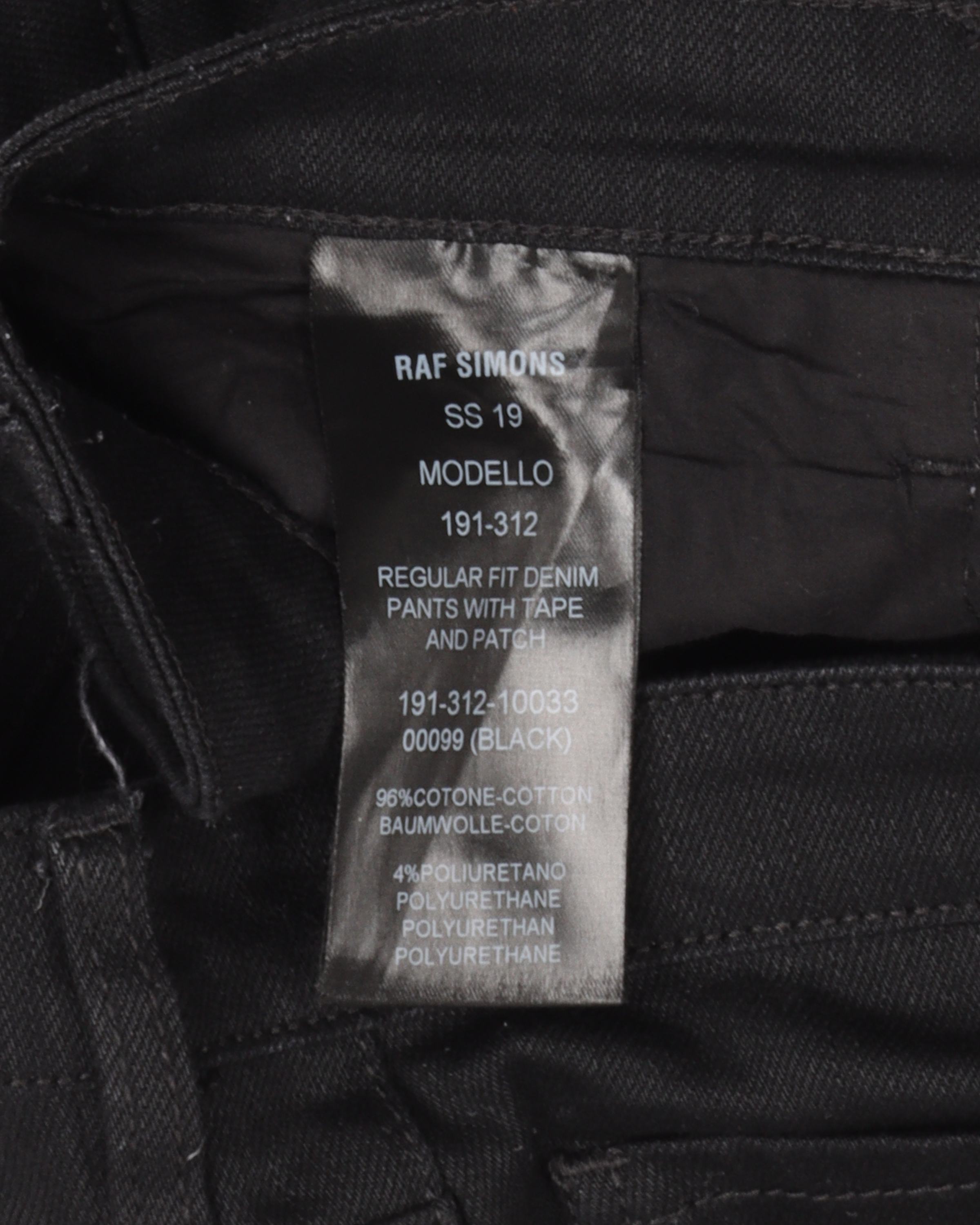 Raf Simons Black Denim