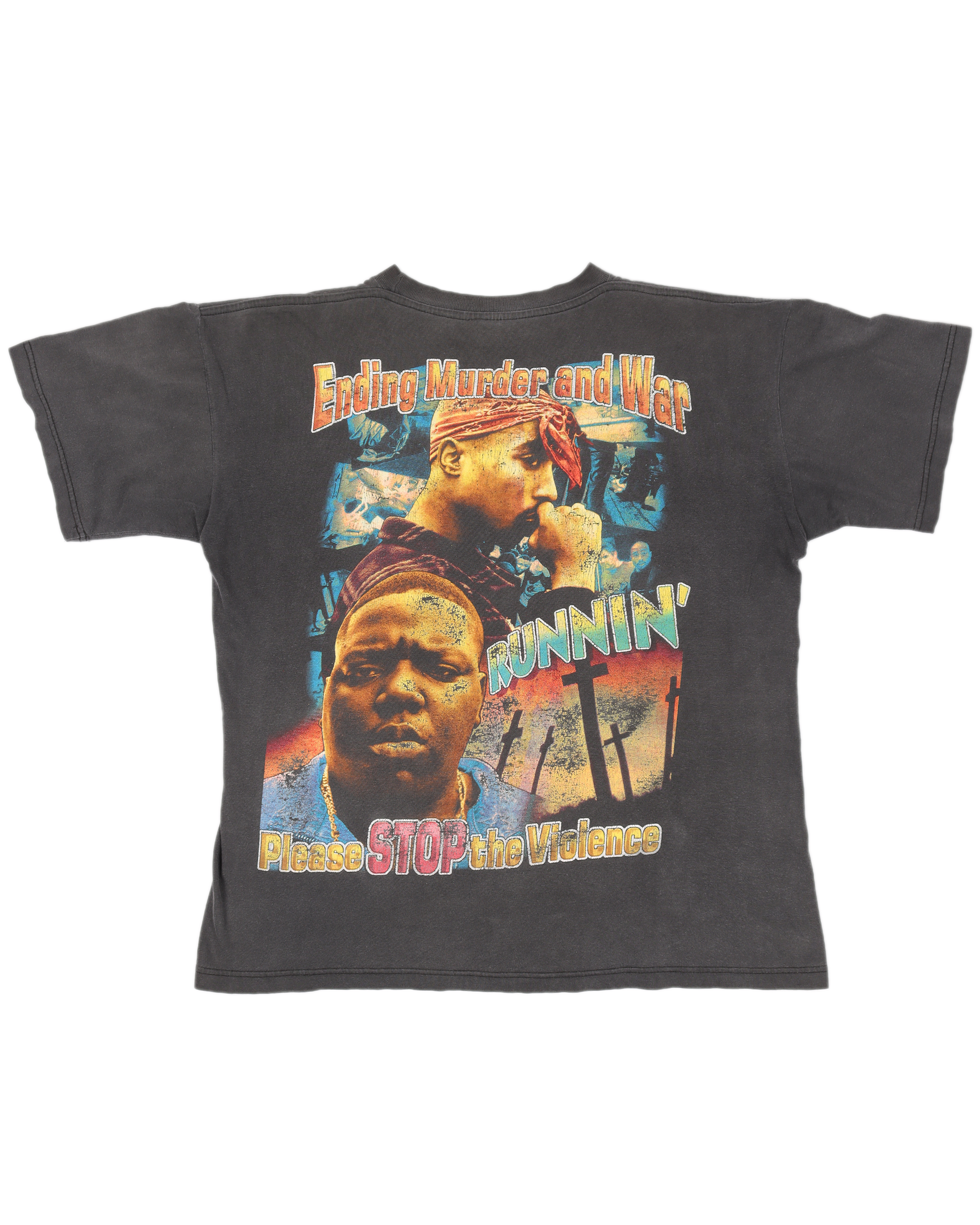 Vintage Tupac Notorious BIG Biggie Stop the Violence T-Shirt