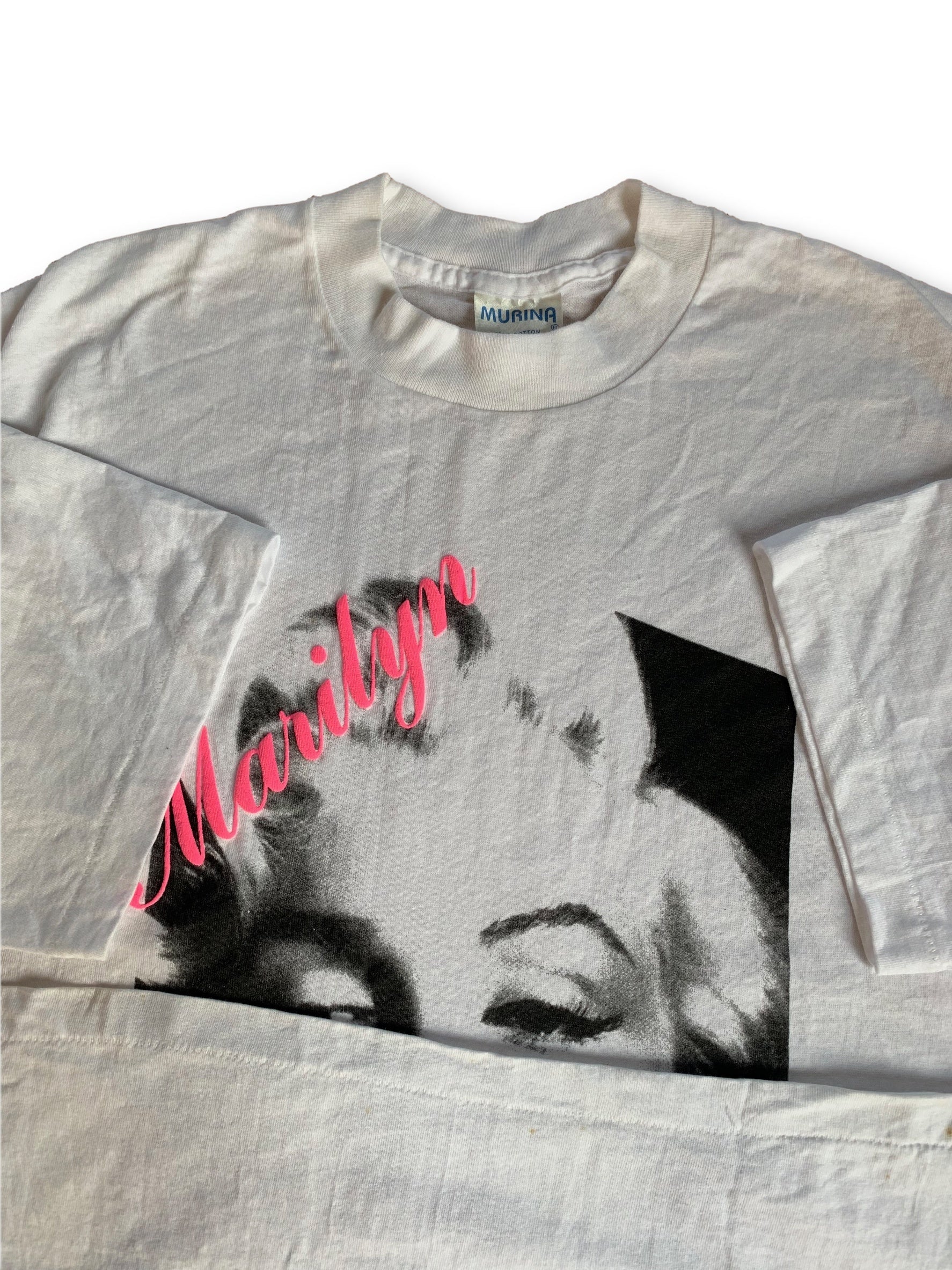 Vintage Marilyn Monroe 1988 Beverly Hills Rare Puff Print T-Shirt - XL