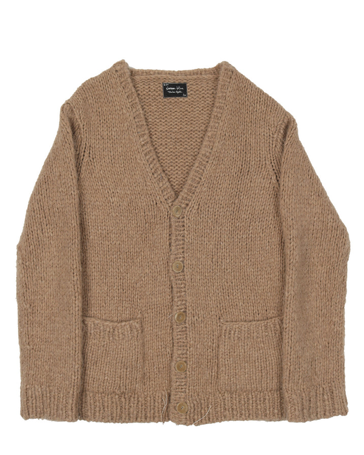 ナンバーナイン RIPPED KNIT VINTAGE CARDIGAN