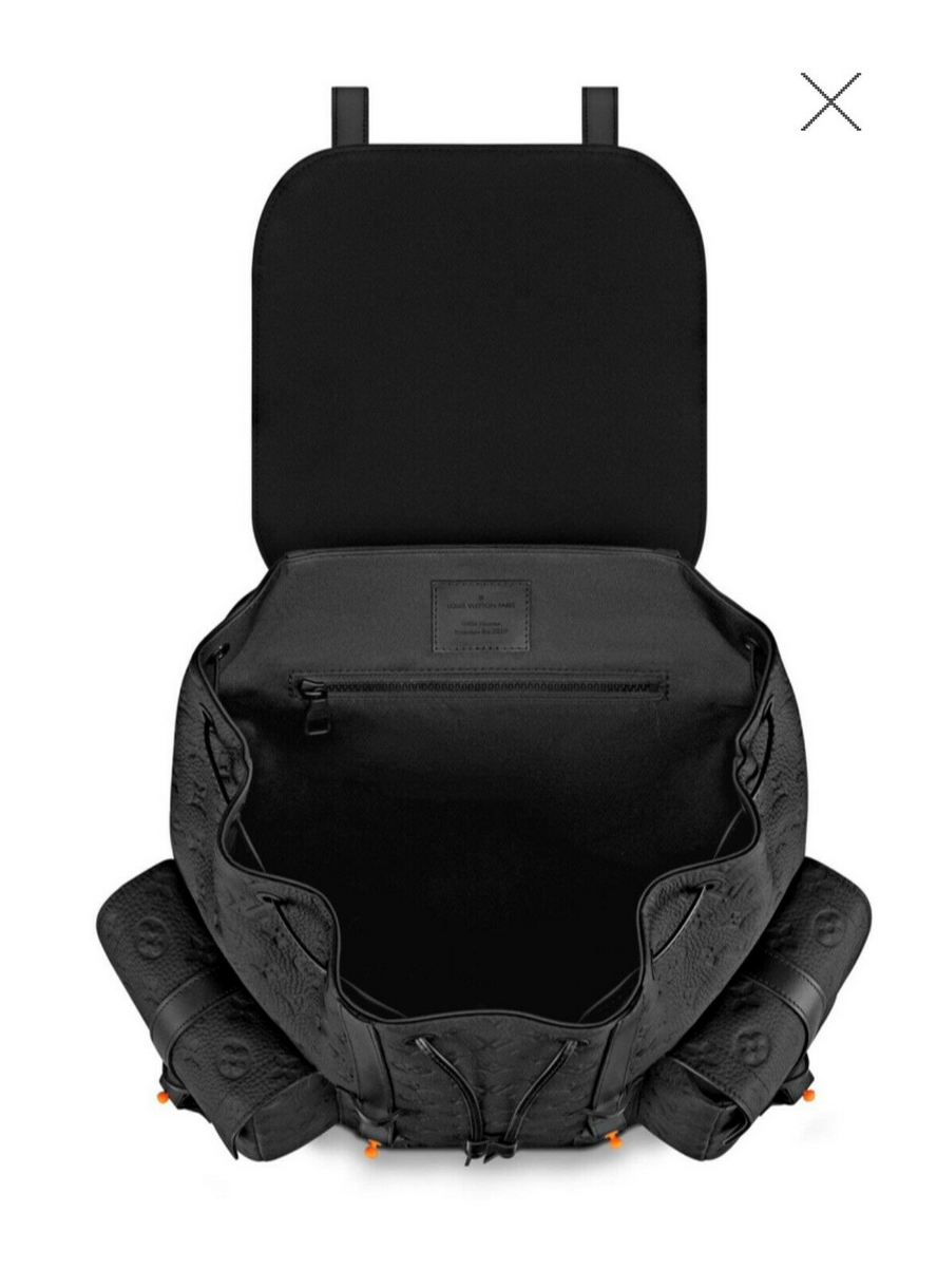 USED LOUIS VUITTON x SUPREME LV CHRISTOPHER BACKPACK - BLACK