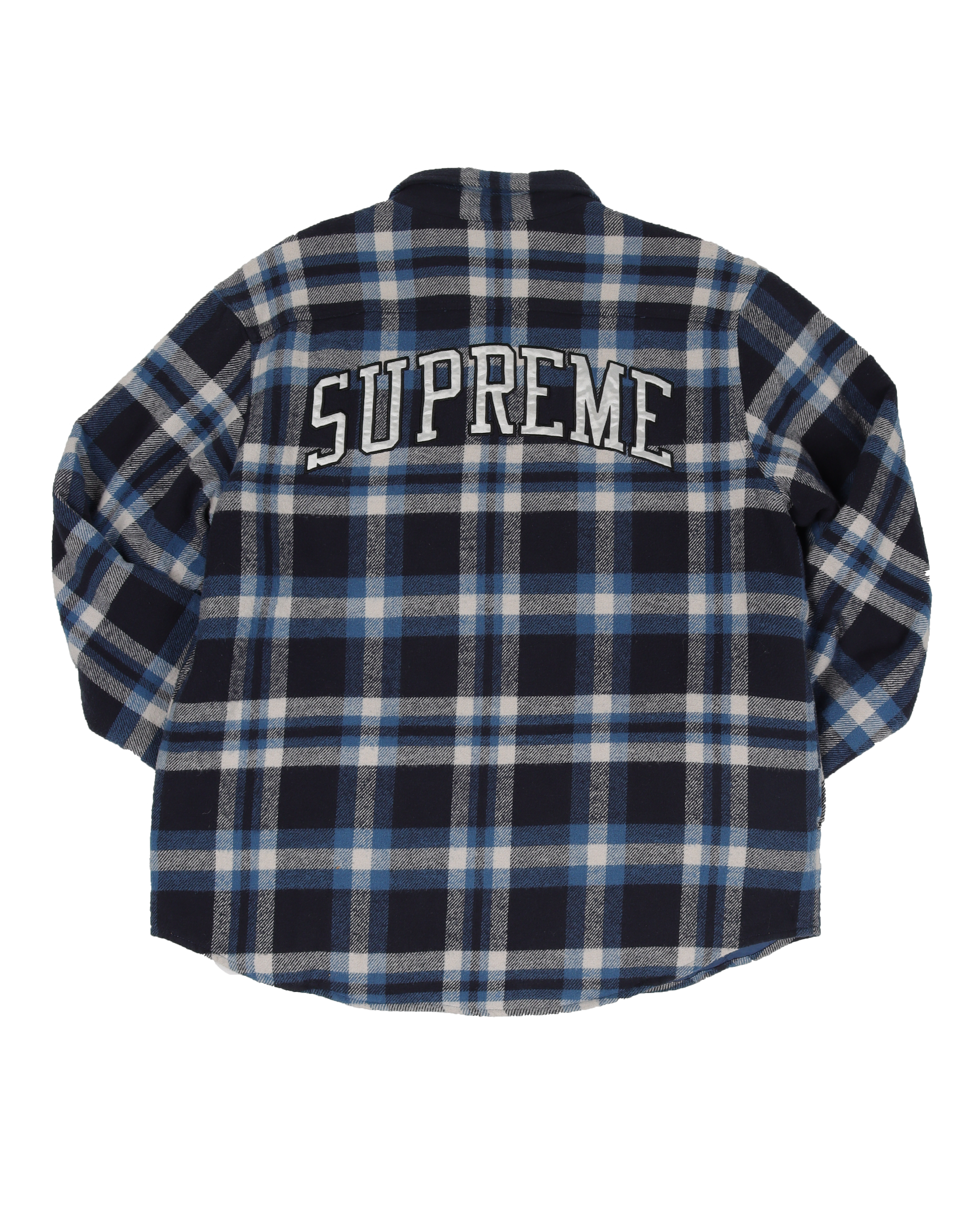 supreme Quilted Flannel Shirt 白 Mサイズ - シャツ