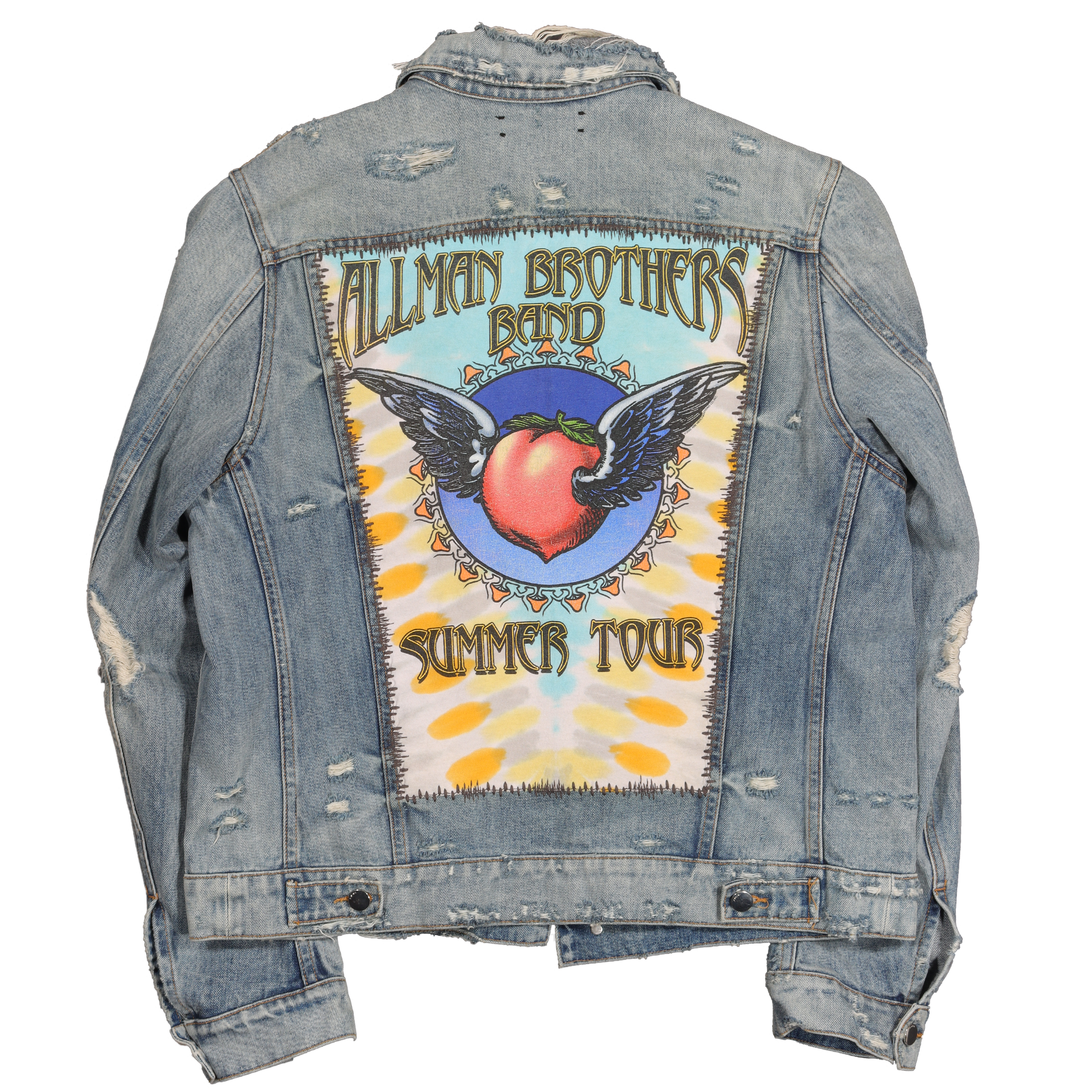 distressed trucker jacket