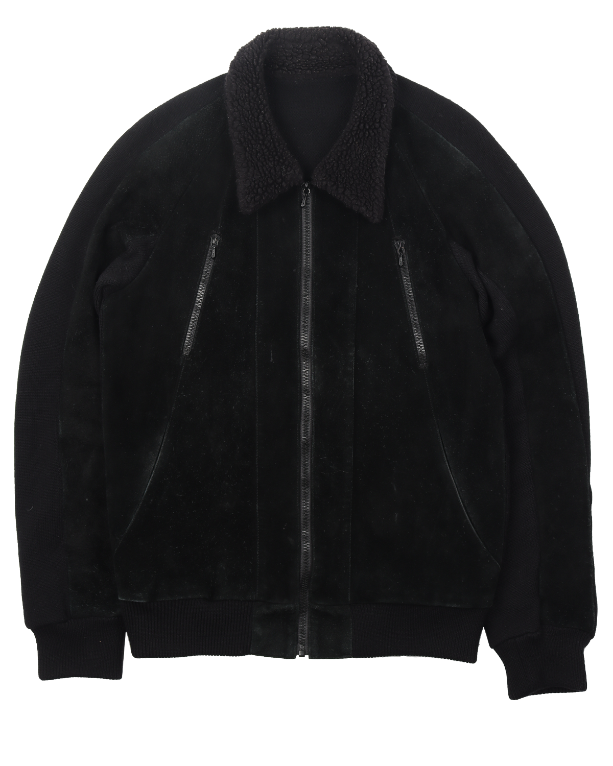 Image of Shearling Aviator Jacket (2006) Noir Collection