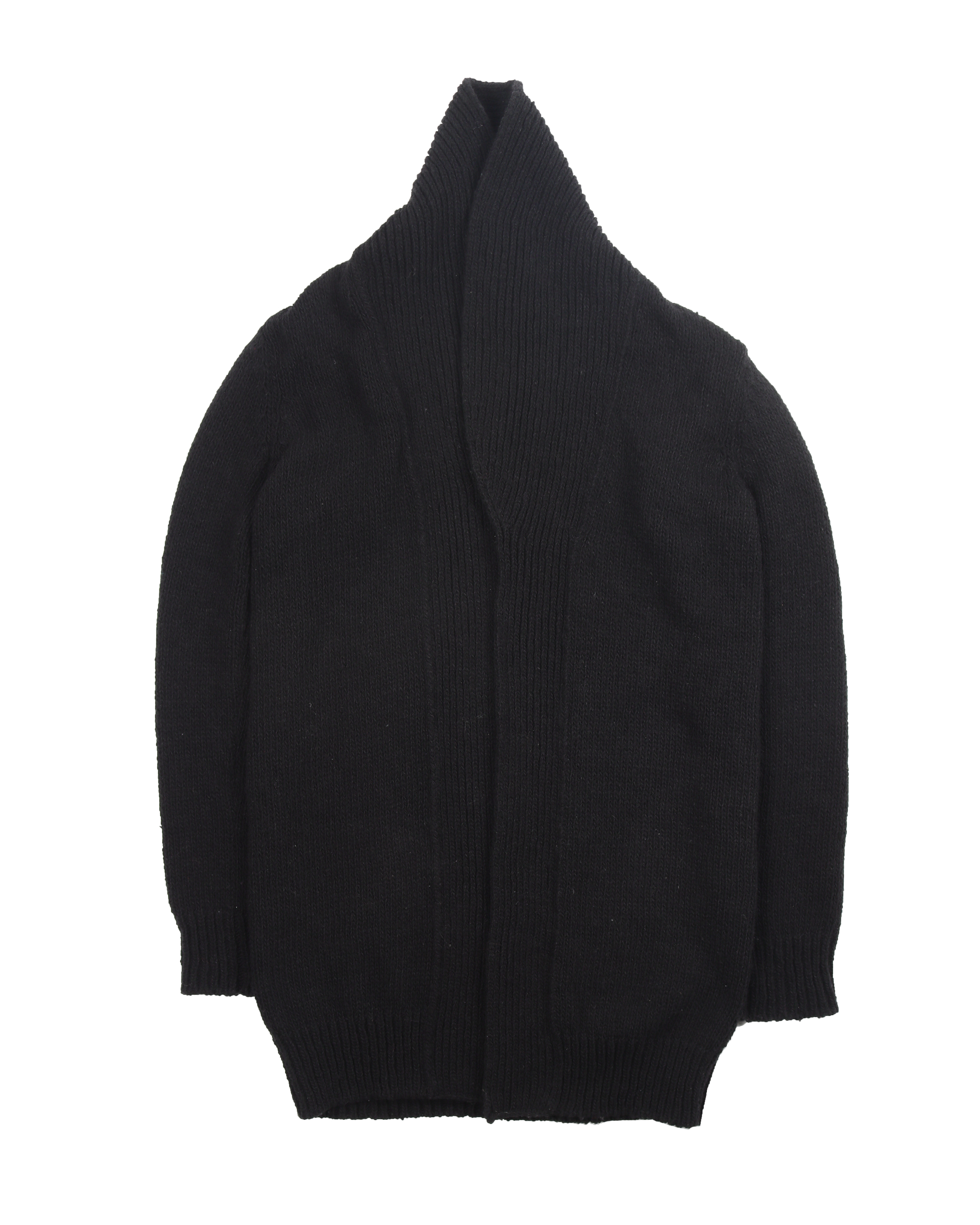 Image of Black Wool Cardigan (2003) "Touch Me I'm Sick"