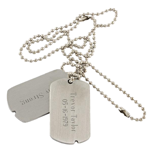 Engraved Military Dog Tags - Things 