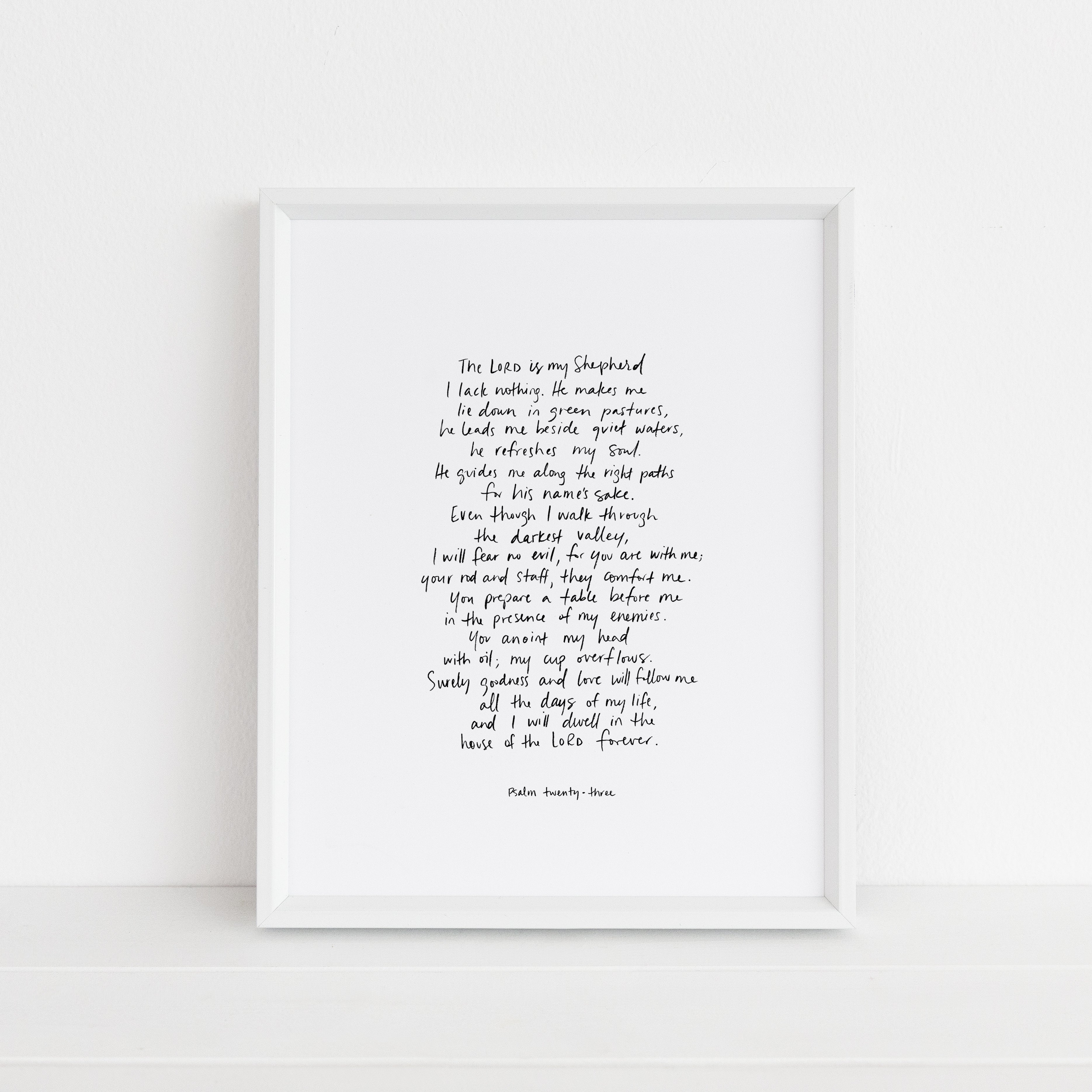 Psalm 23 | Art Print – Andrea Howey and Co