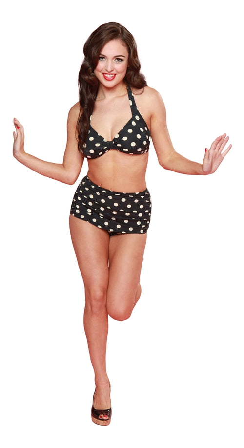 polka dot bathing suit