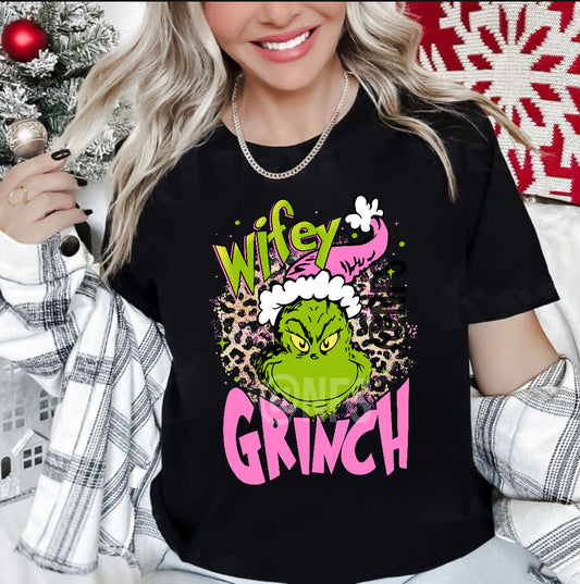 Wifey Grinch Tee