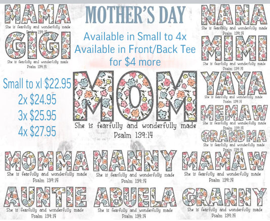 Mother’s Day Tee-Yaya