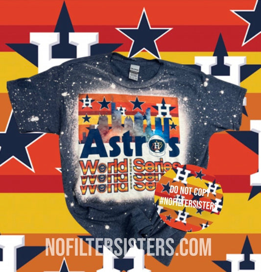 Astros WS 2022 Bleached Tee- Kids