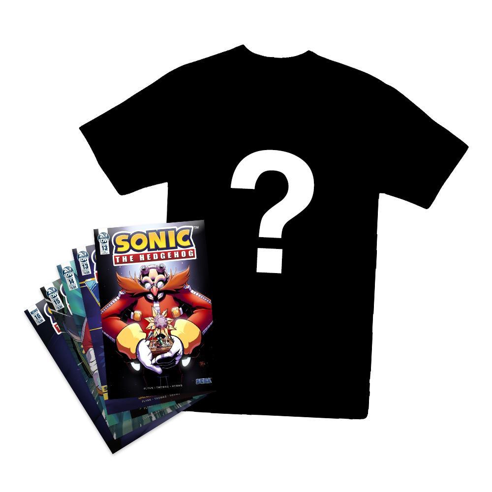 Sonic the Hedgehog IDW Comics and Mystery Tee Bundle