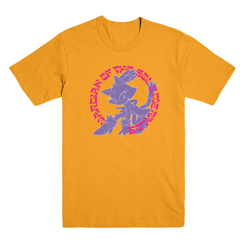 Blaze the Cat Guardian of the Sol Emeralds Yellow Tee - Sega Shop product image