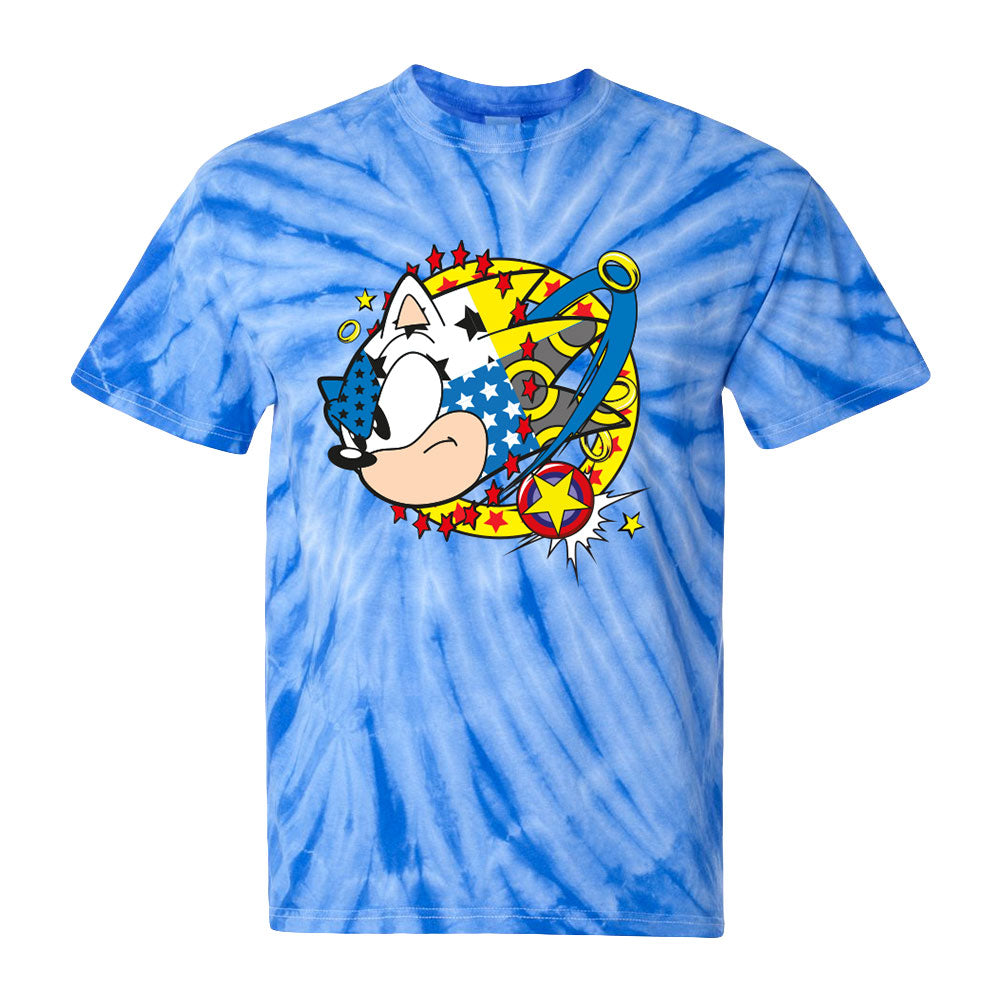 Sonic the Hedgehog Blue Tie-Dye Tee - Sega Shop product image