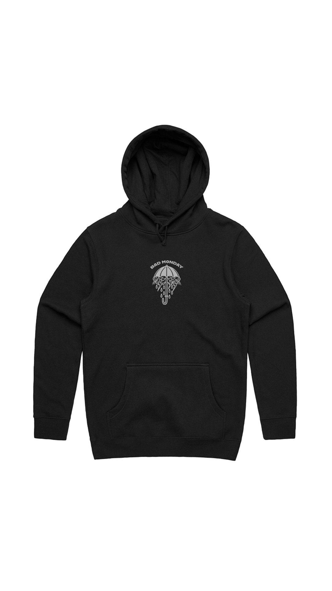 Heavy Weight AW Rains Hoodie - Black | Bad Monday Apparel