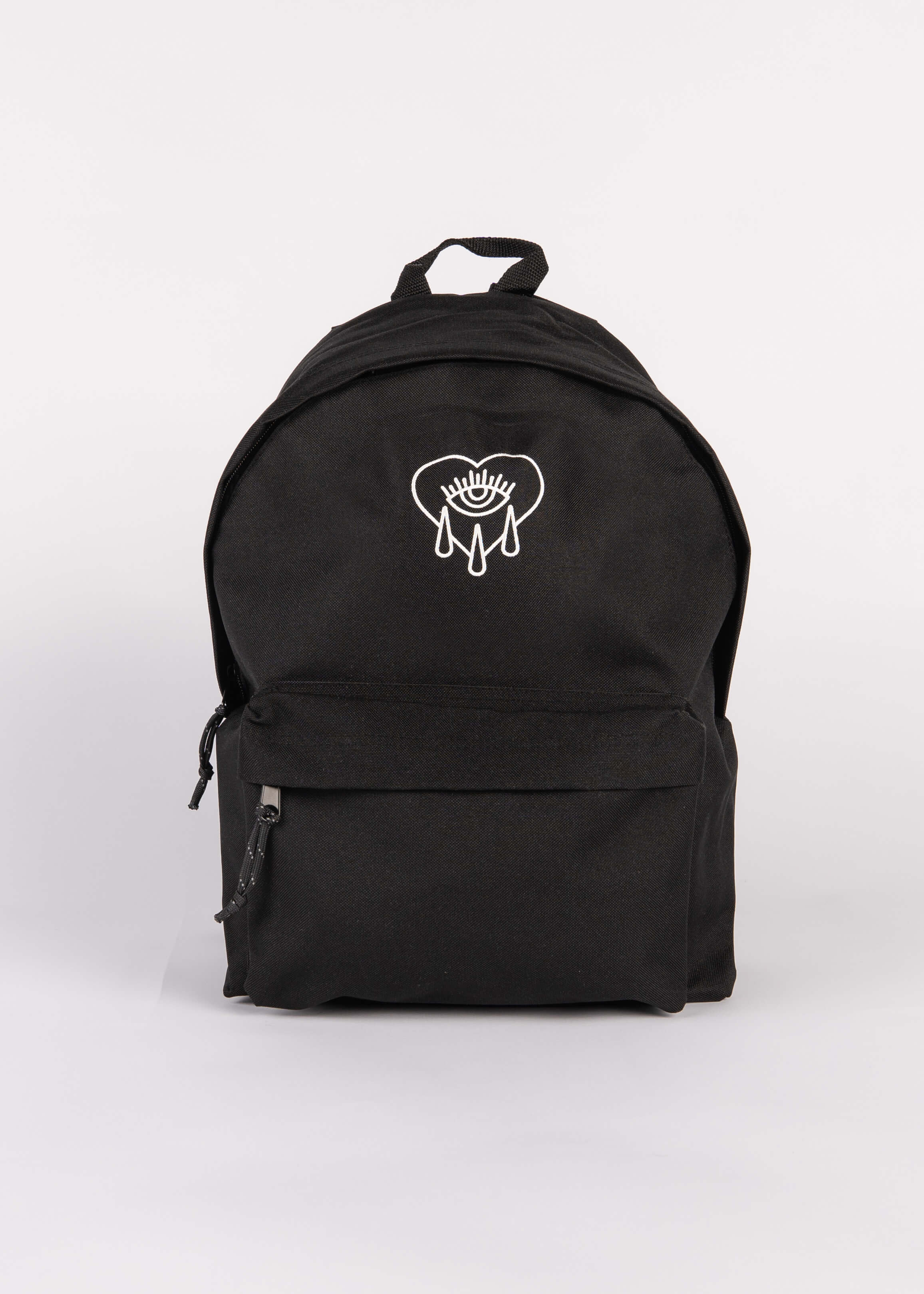 Crying Heart Tattoo Backpack - Black | Bad Monday Apparel