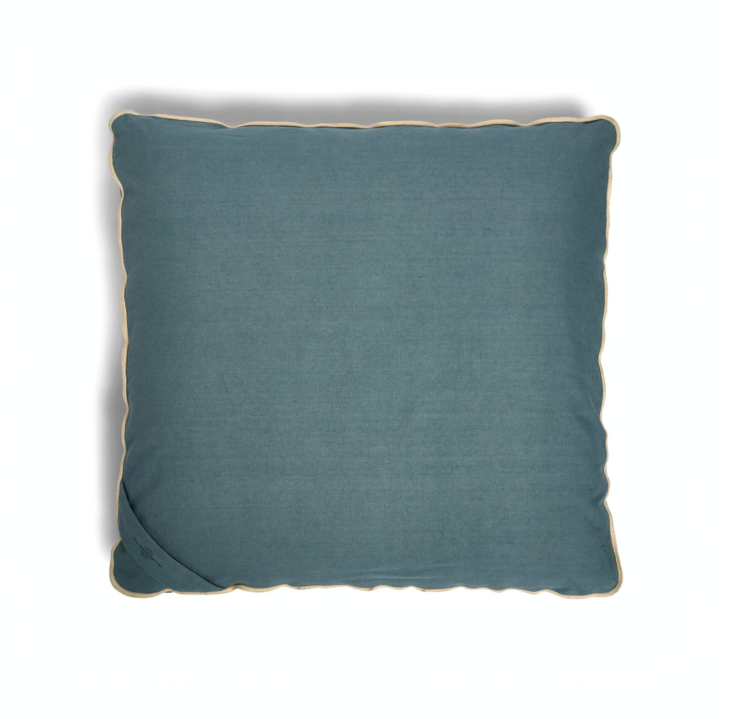 Organic Flat Meditation Cushion Zabuton | ocean | by renoo