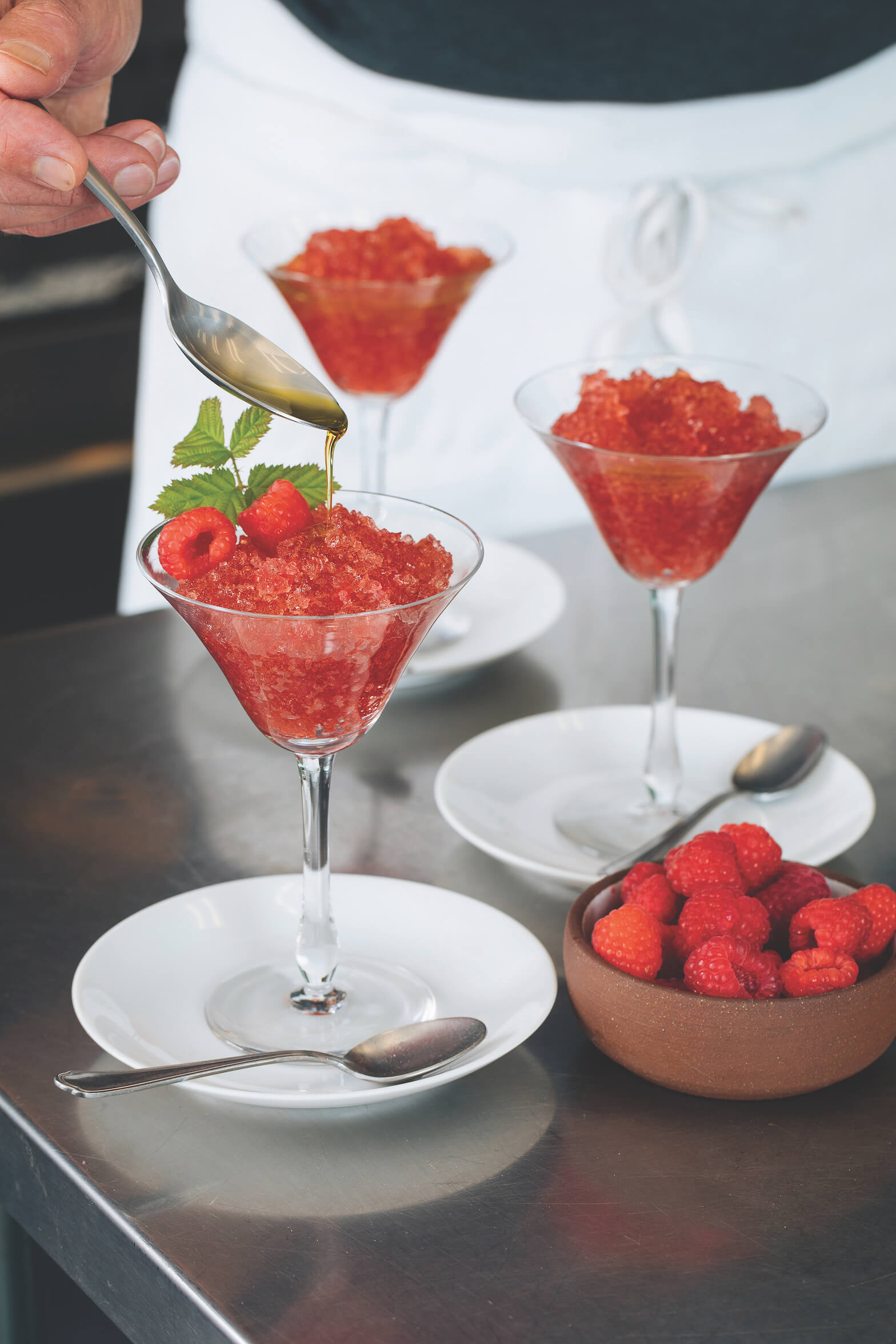 berry-rose granita