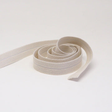 15mm Undyed Organic Cotton Ribbon