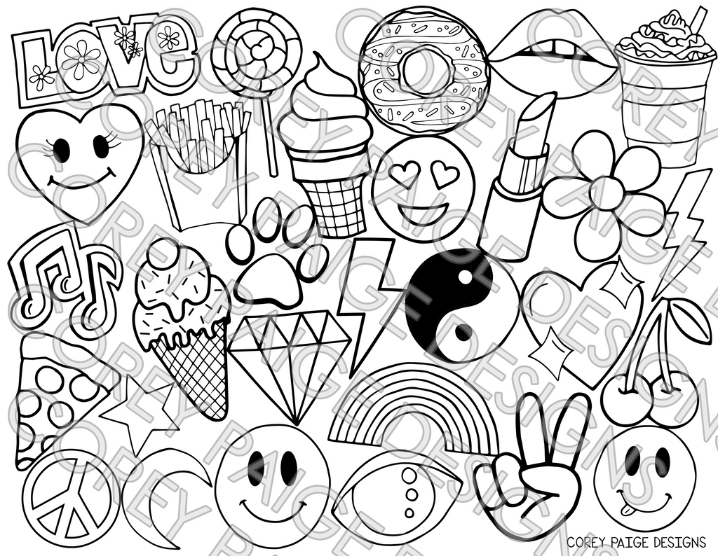 emoji-coloring-sheet-coreypaigedesigns