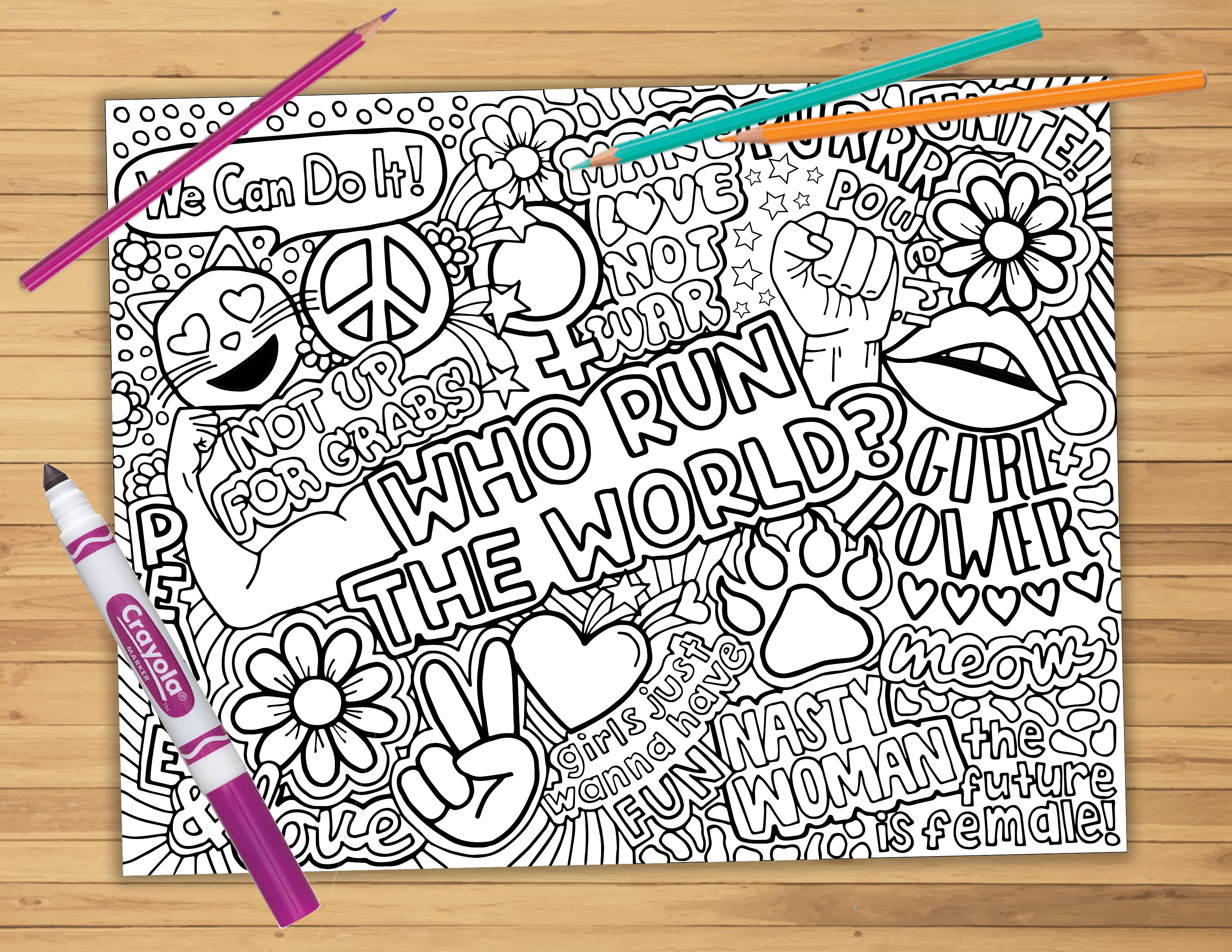 girl-power-coloring-sheet-coreypaigedesigns-reviews-on-judge-me