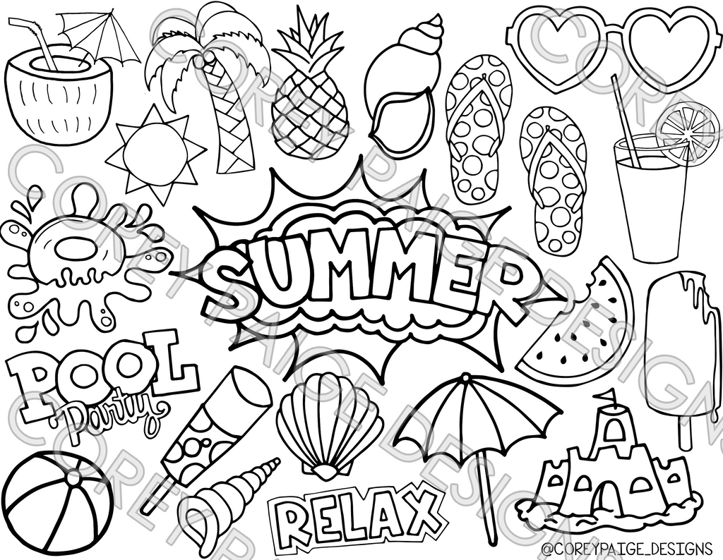 Seasons Coloring Sheet Pack