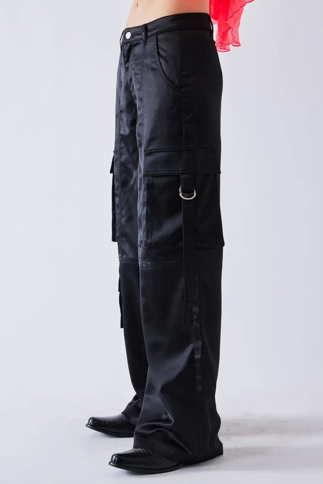 選べる配送時期 kiss the club satin cargo pants