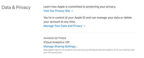 get apple data on you