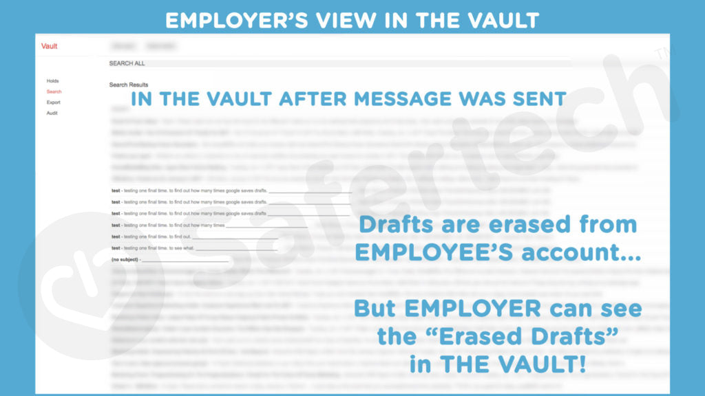 Google Vault Employers View