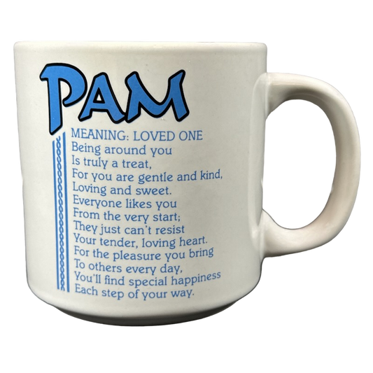Papel Name Mug Cup Ron Meaning Powerful Poetry Coffee Tea 12oz Blue
